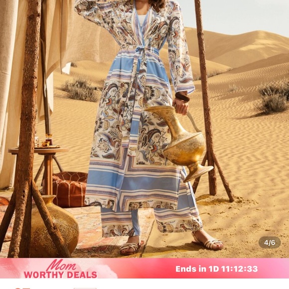 SHEIN Blue and White Sleeveless Sundress Resort Wear Maxi brand new - Picture 2 of 9